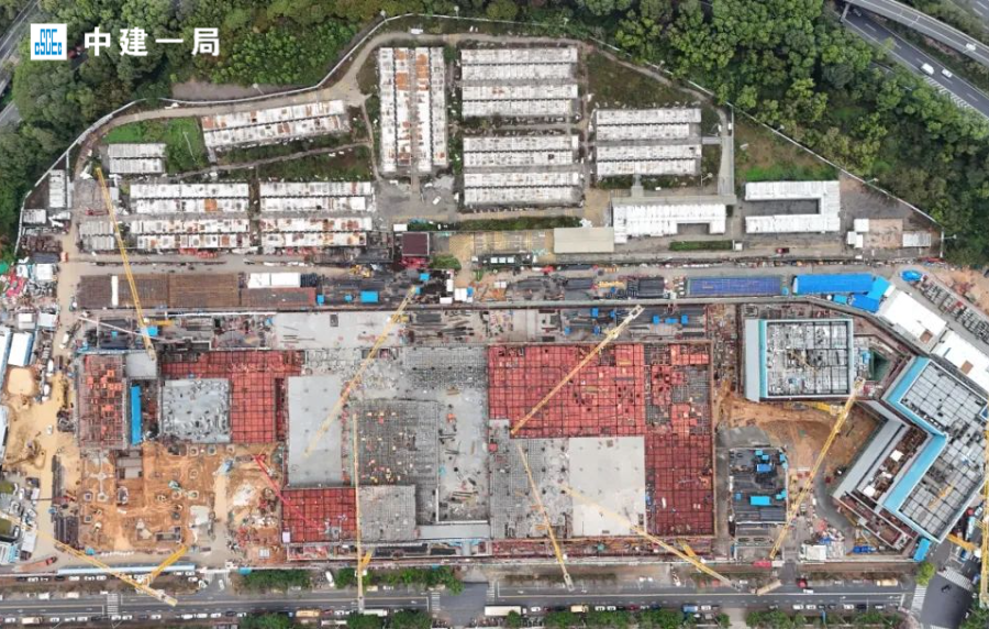 深圳市首批“工业上楼”项目！中建一局承建的新能智造产业园实现正负零-25