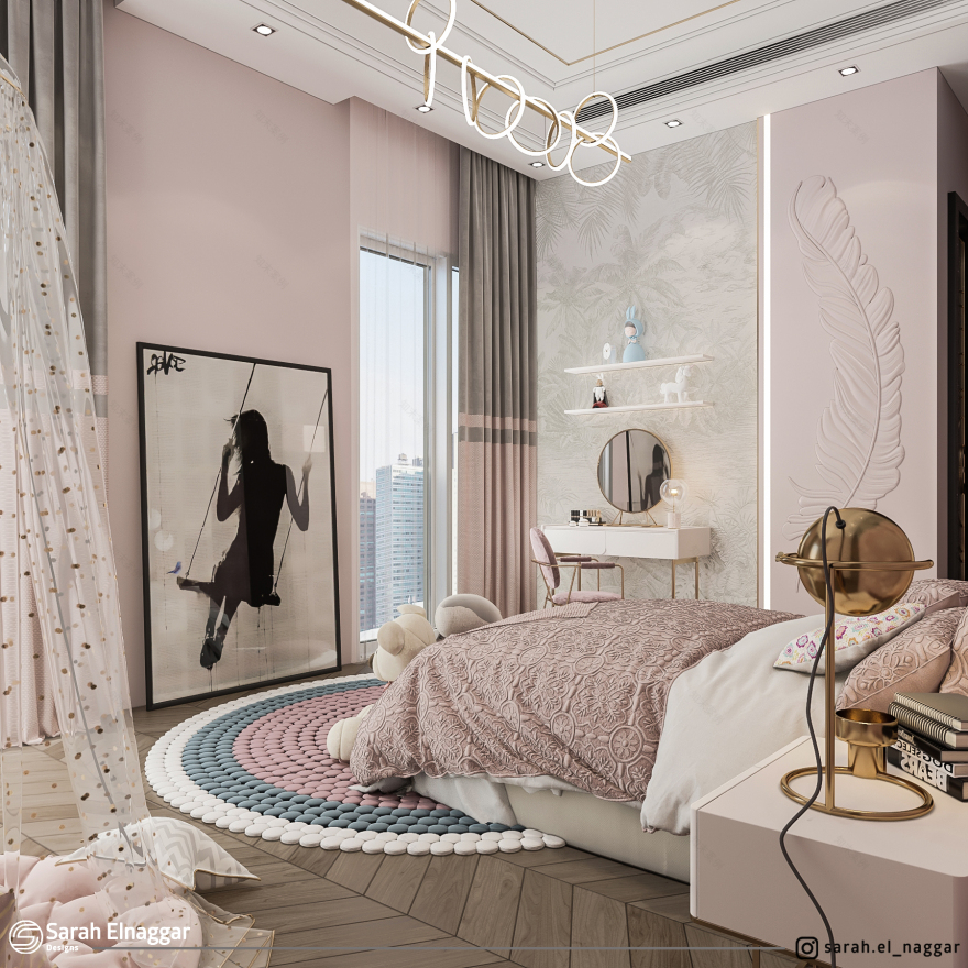 女孩卧室设计-8