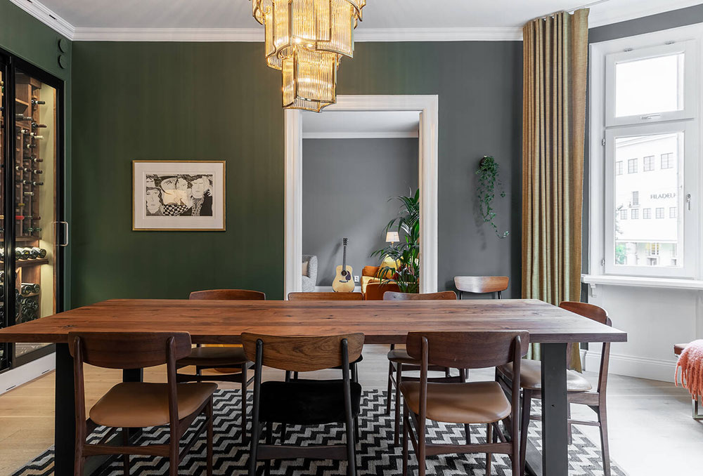 斯德哥尔摩活力橙公寓,复古风情的时尚空间-8