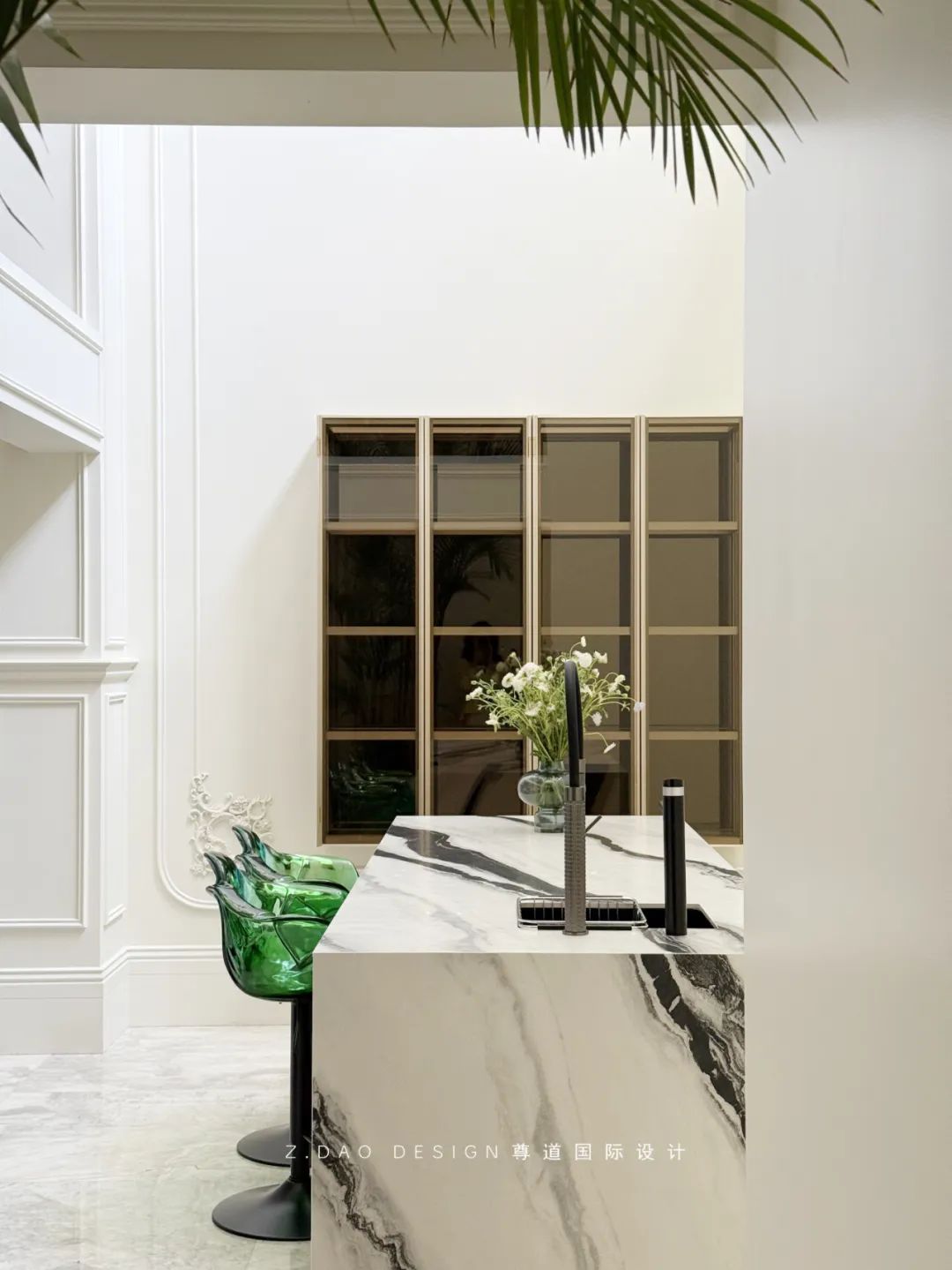合肥『国贸天成』360㎡奶油法式风叠墅丨尊道国际设计-79