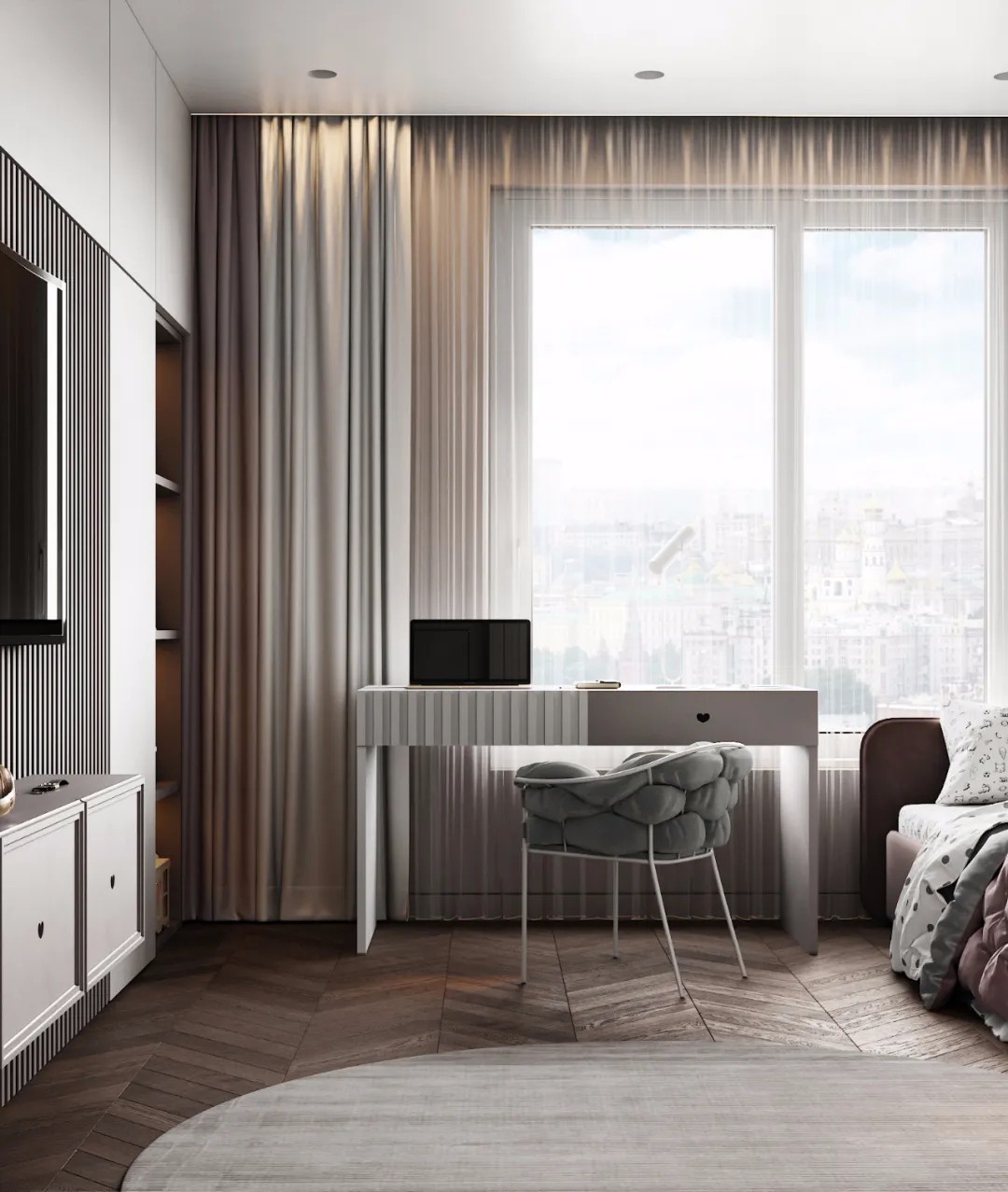 俄罗斯简约风的小公寓-28