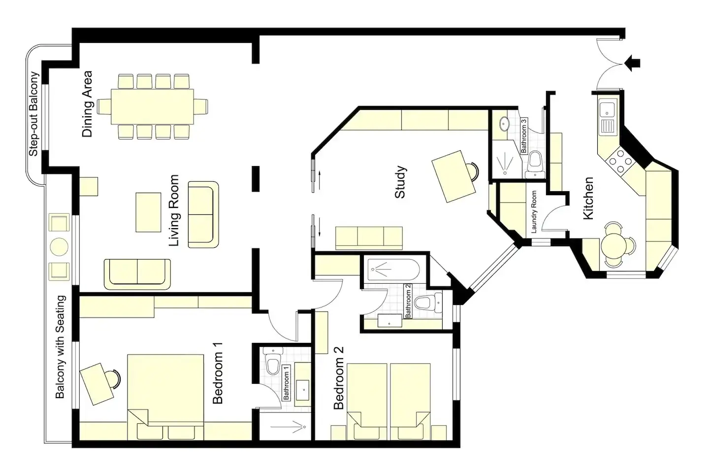 Un appartement classique à Paris avec une vue sur la Tour Eiffel-14