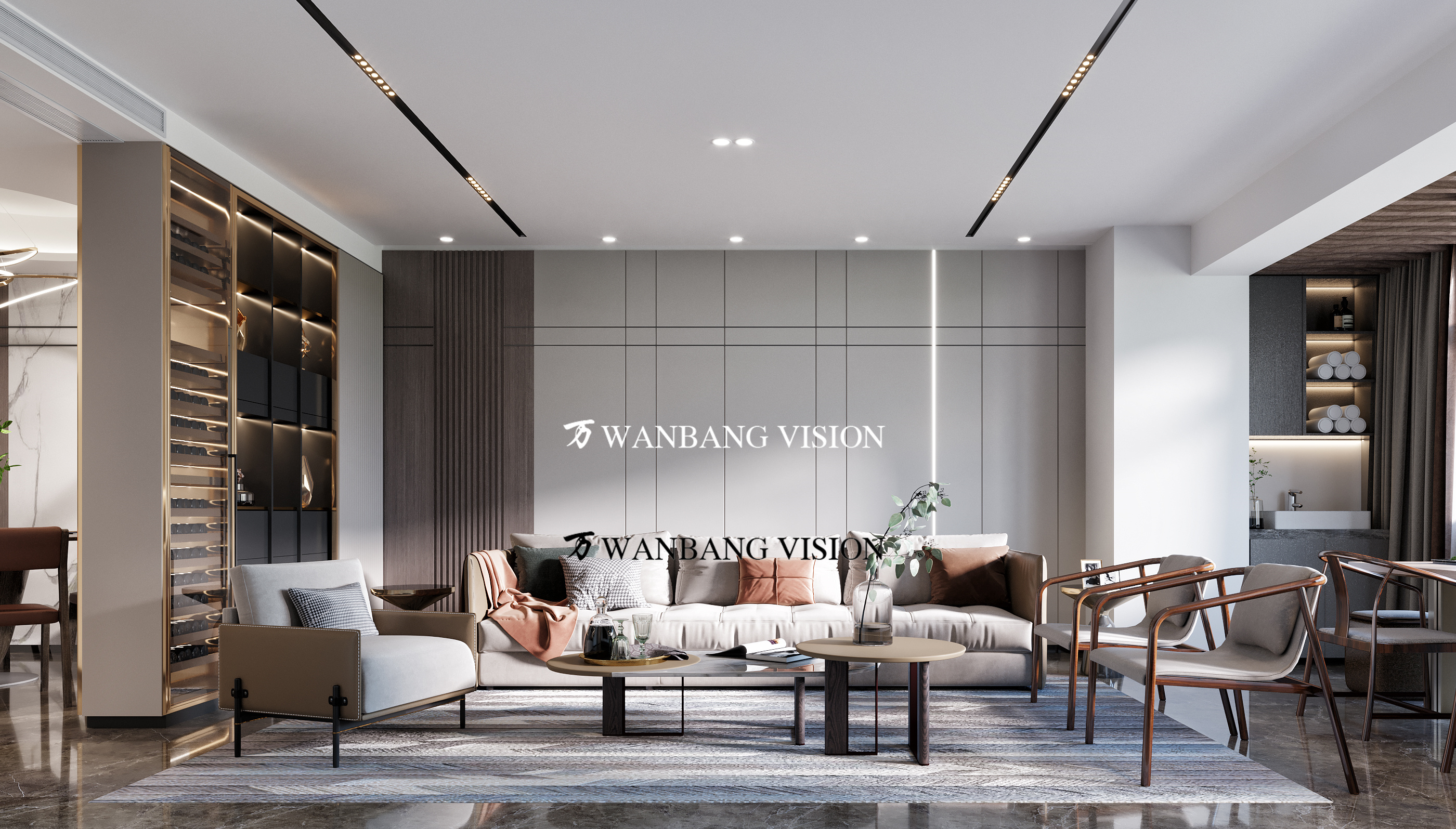 现代轻奢客餐厅 卧室-2