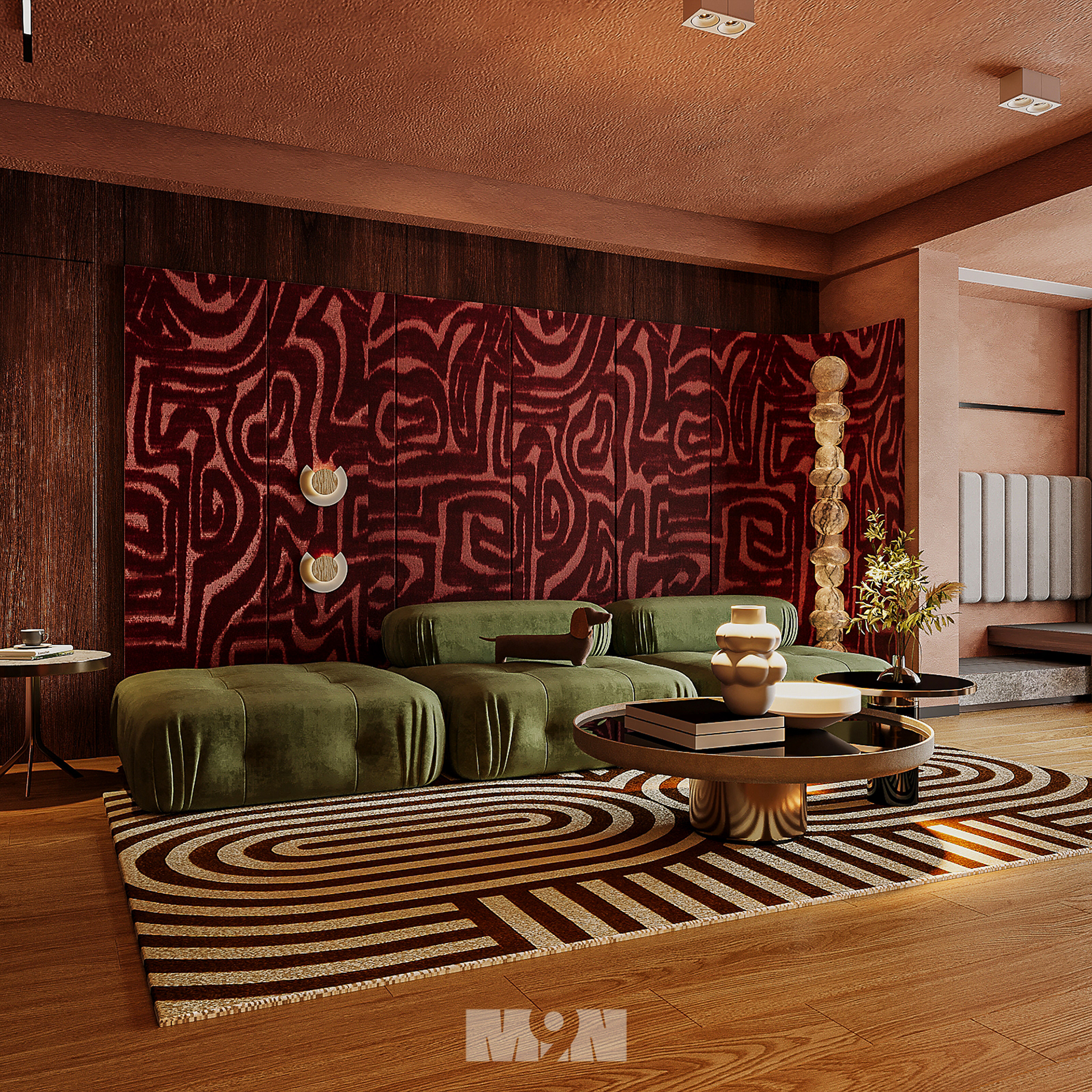 现代复古客厅-8