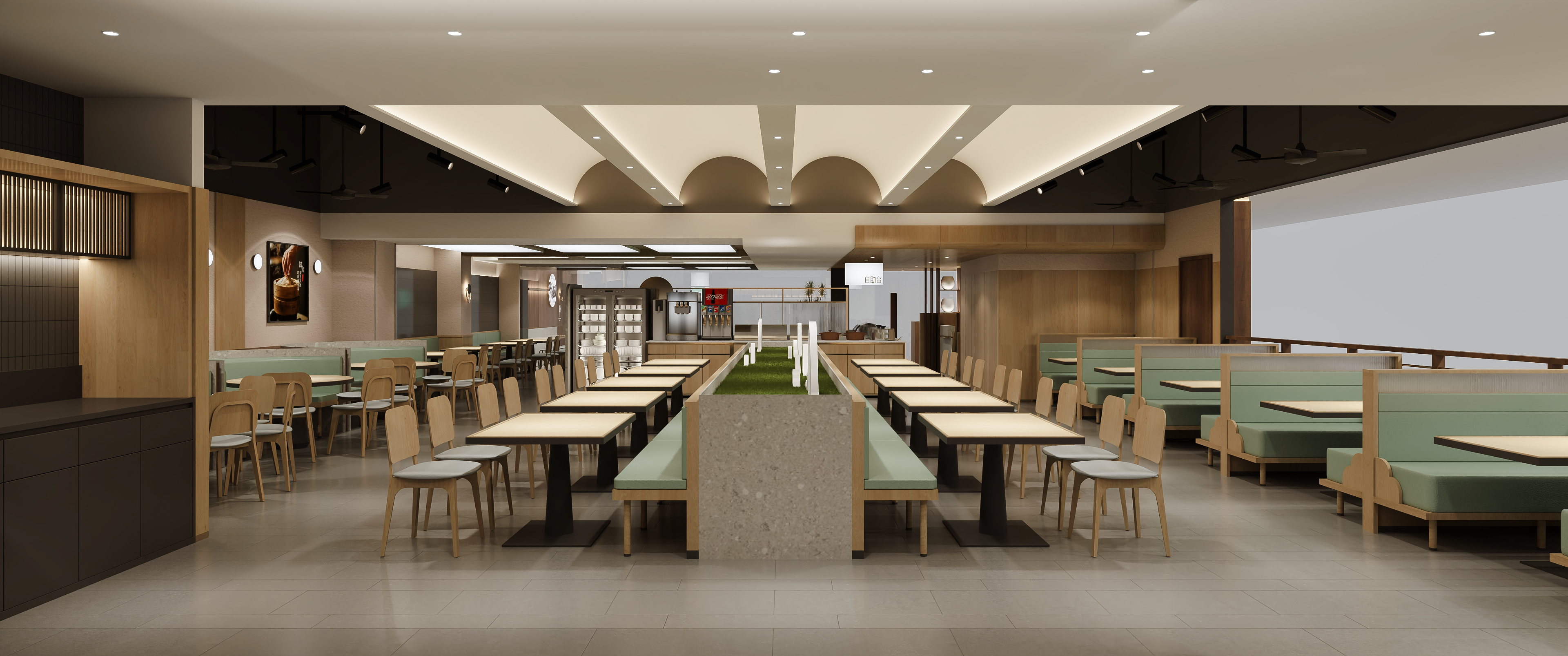 糖小排商场餐饮空间设计丨再設計空间事务所-13