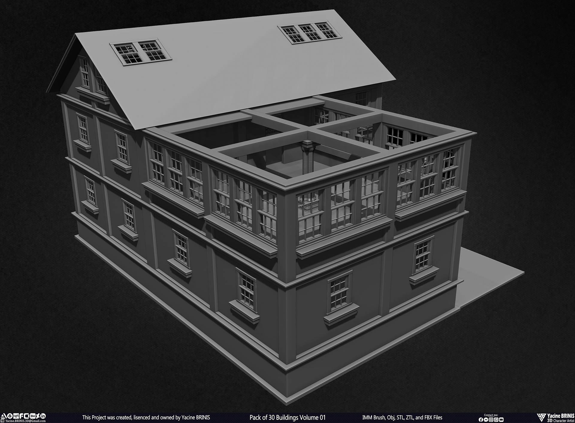 30 座建筑模型包丨Yacine BRINIS-50