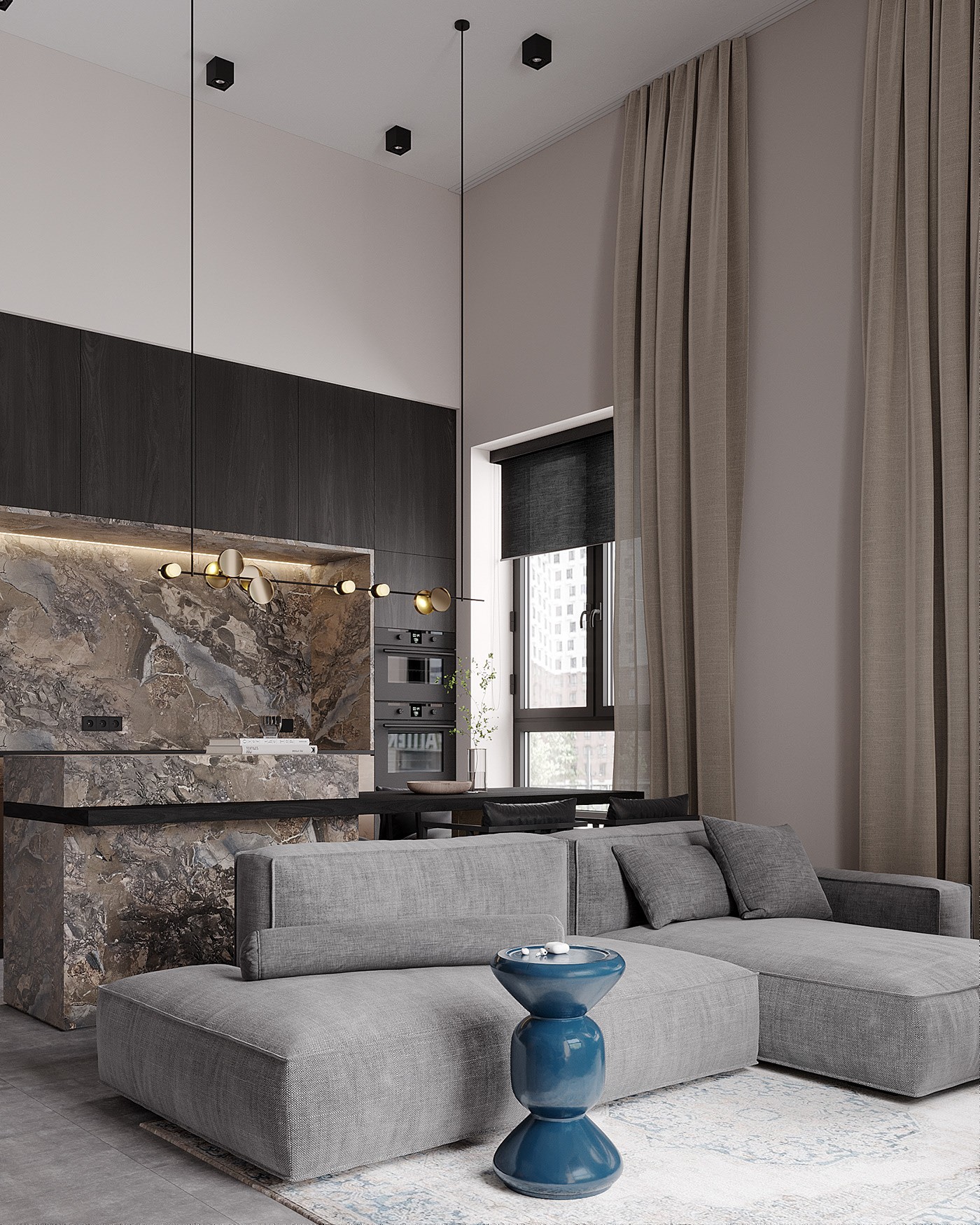 102平 复式住宅设计 细节丰富！-11