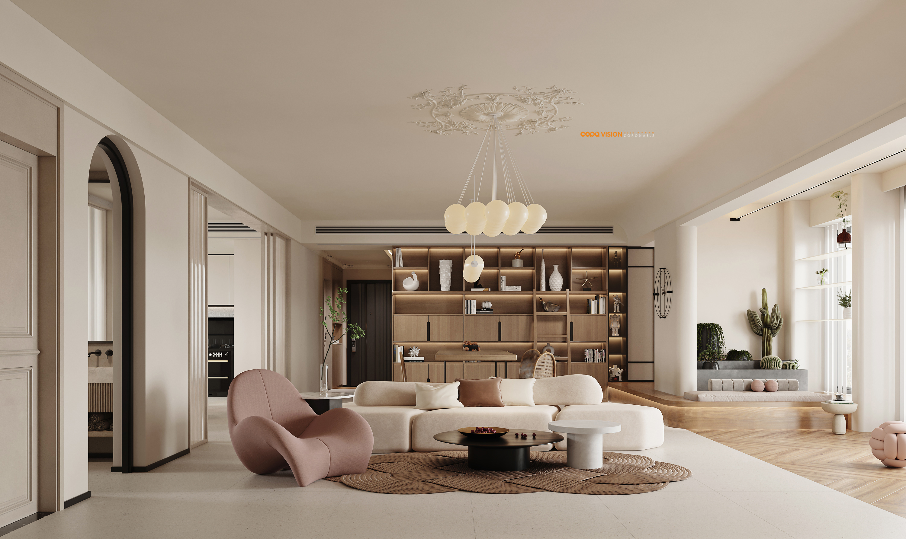 靠背视觉 2022 年中下旬家装效果图表现作品-30