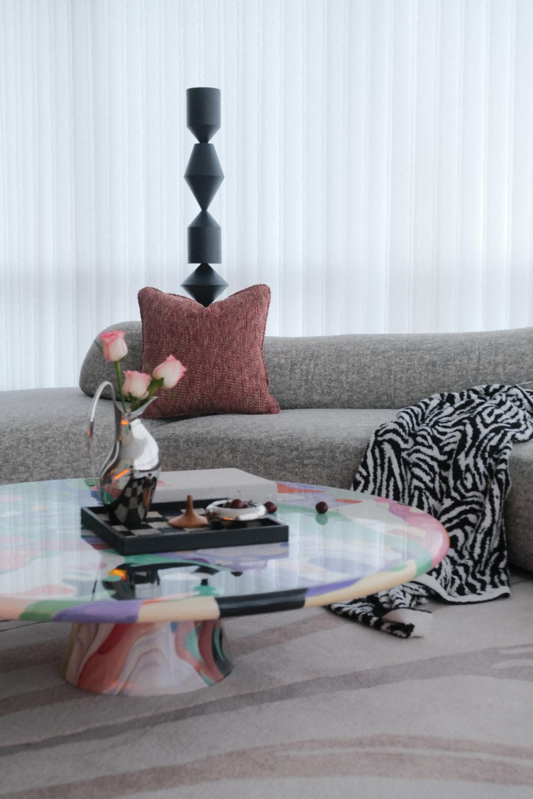 精装房改造新作｜落地艺术爆棚的豪宅嘉佰道-33