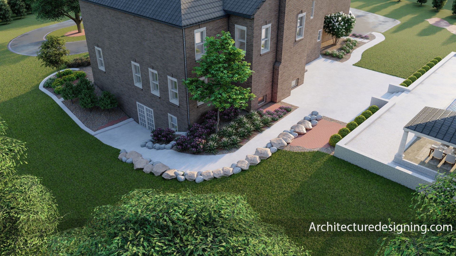 住宅房屋景观设计丨LiberiaMaryland-8