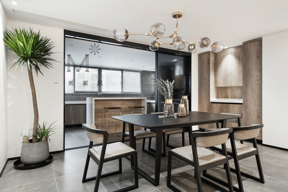 一米家居 | ◣橙意◥ 凤凰湖壹号200㎡现代港式-18