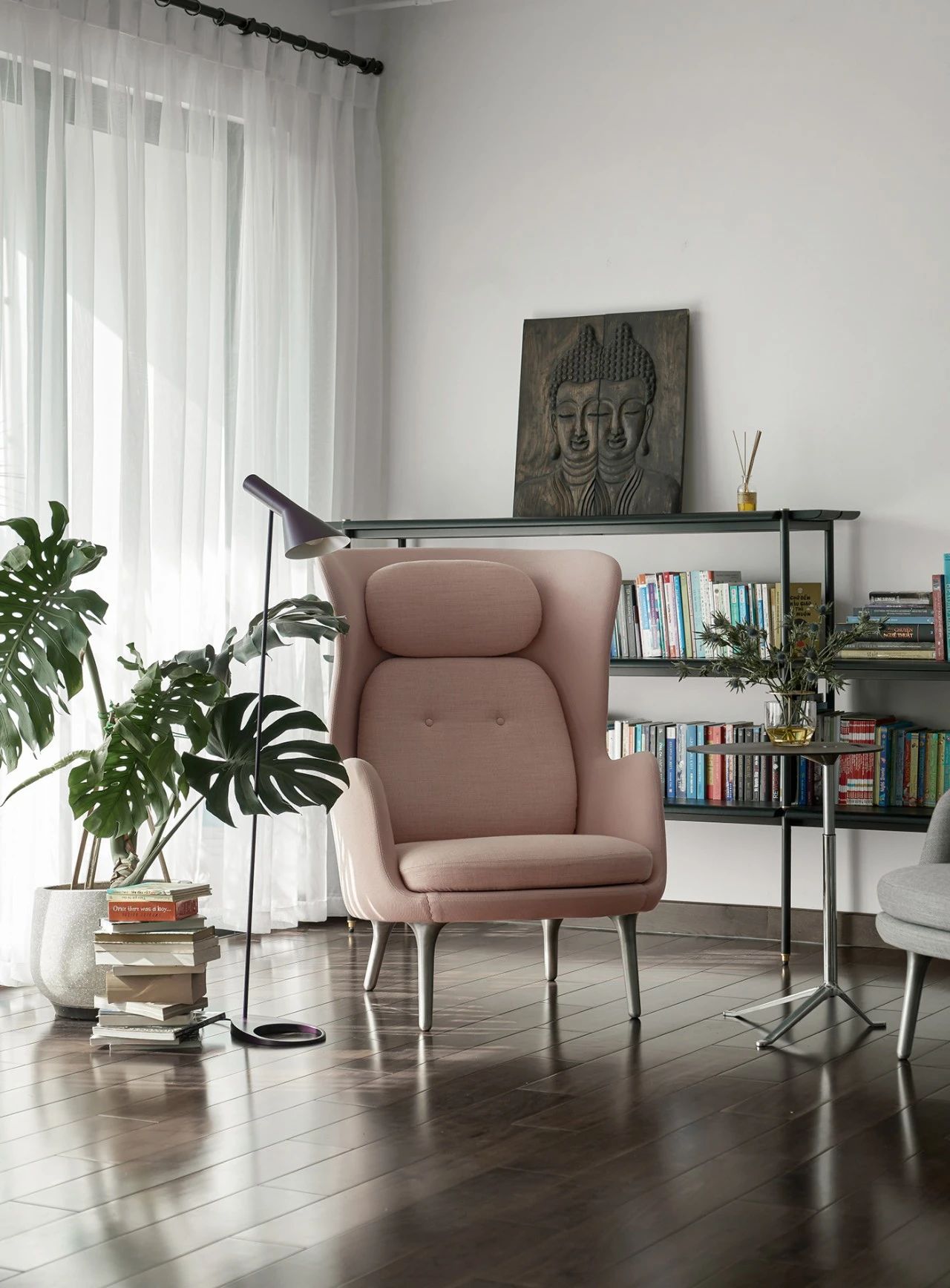 白色简约单身公寓室内设计丨注重人文情怀的现代室内设计社-1