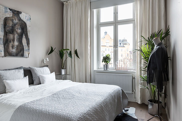 斯德哥尔摩时尚公寓 | 植物与画作打造的温馨空间-17