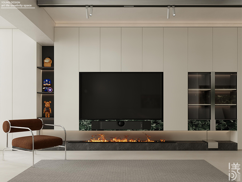 Young设计 · 黑与白,简与繁极限拉扯丨深圳漾空间设计有限公司-17