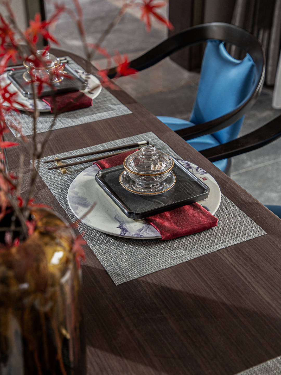 五矿铂海樾府 L 户型 · 盛唐古韵新中式空间设计丨中国营口丨FANST 泛思特设计-21