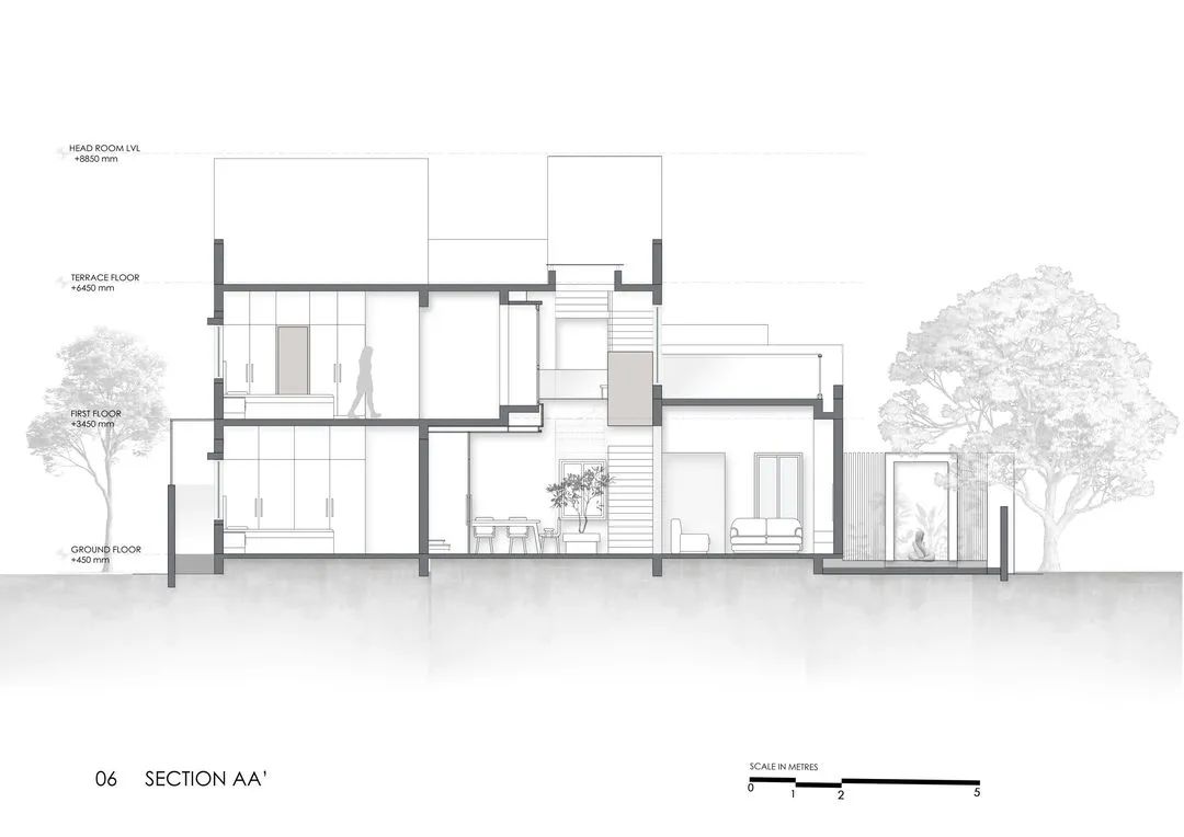 有两个庭院的房子丨印度班加罗尔-30