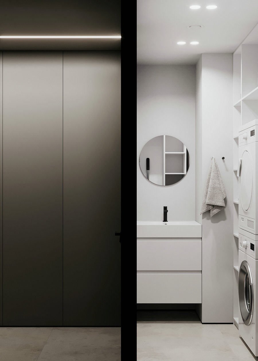 95㎡简约风公寓设计-23