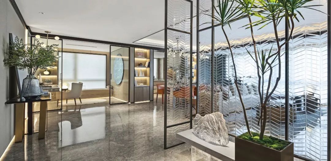 上湖嘉园营销中心 | 光影空间的人与景对话-89
