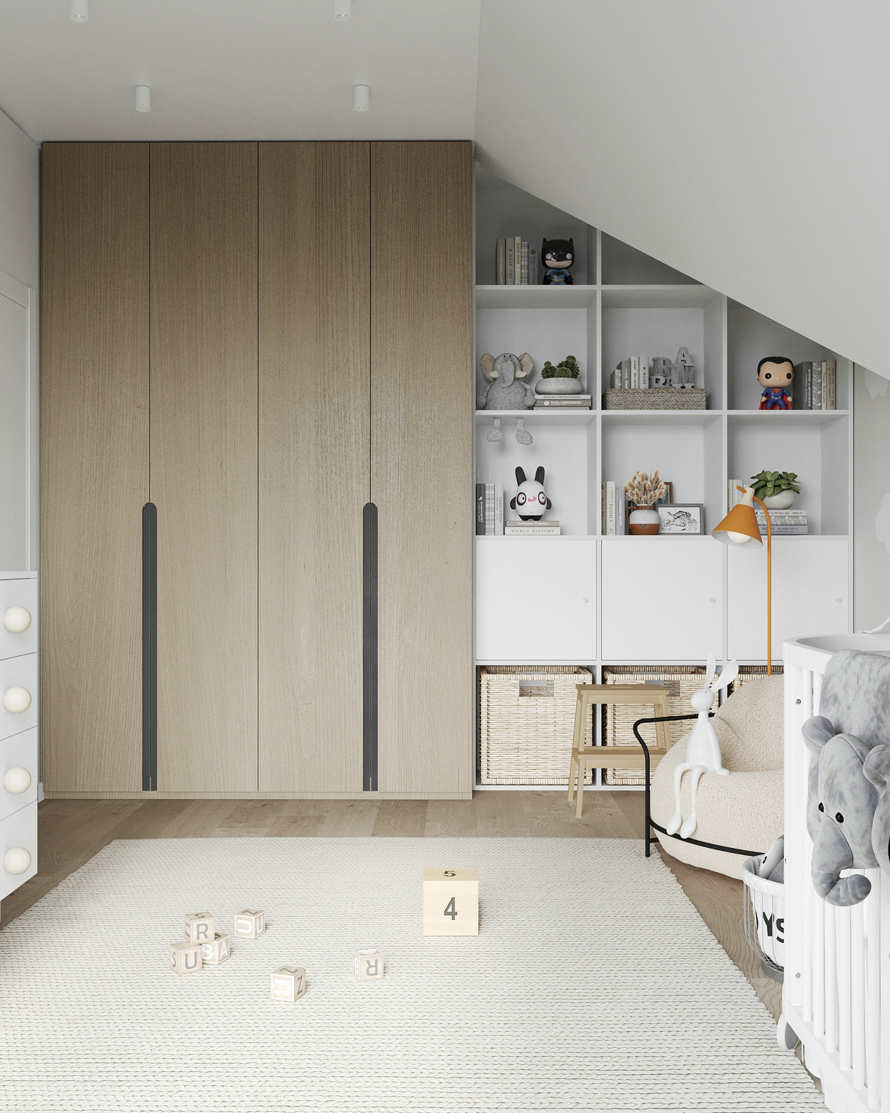 乌克兰 255㎡浅色系住宅设计-13