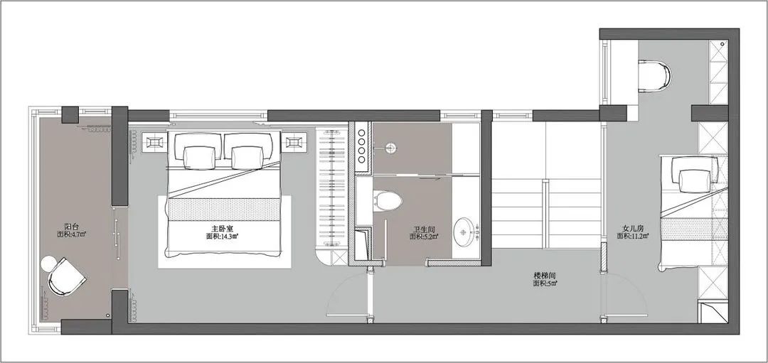 万柳怡水园 219㎡错层复式,现代简约演绎生活艺术-52