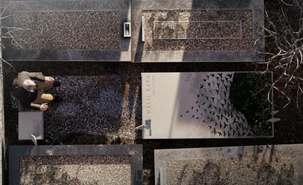 Halil Kaya墓设计（伊斯坦布尔墓地设计竞赛获奖项目）丨土耳其伊斯坦布尔丨Yusuf Burak Dolu等六人团队-2