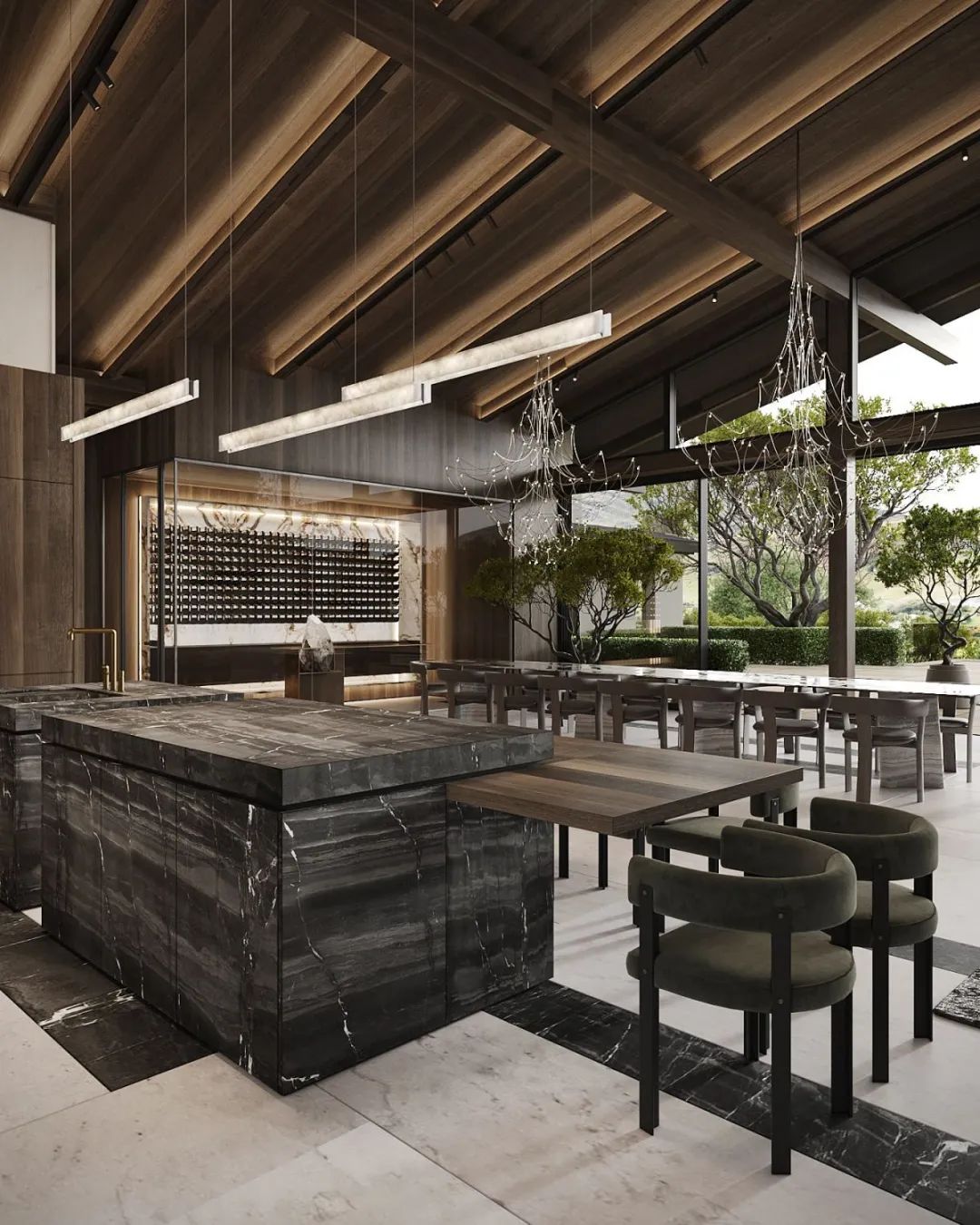 灰色奢华 · 1300㎡大宅设计丨IQOSA Architect-19