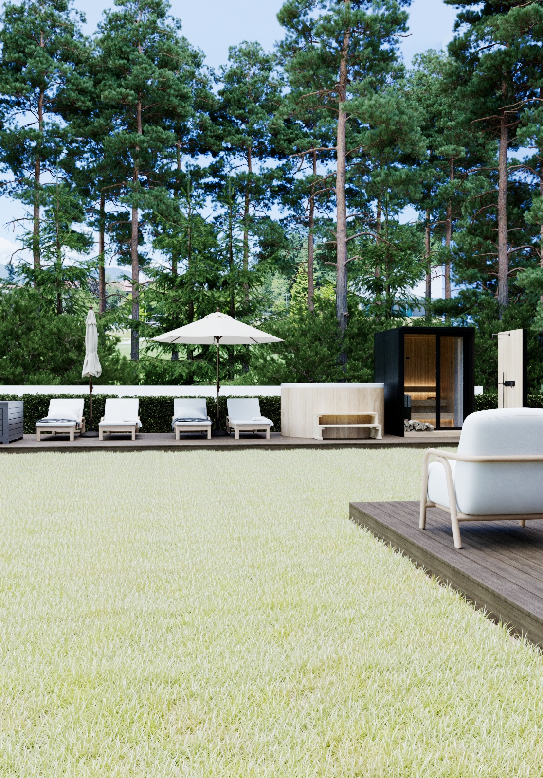 Garden Office Project & Outdoor Wellness area-12