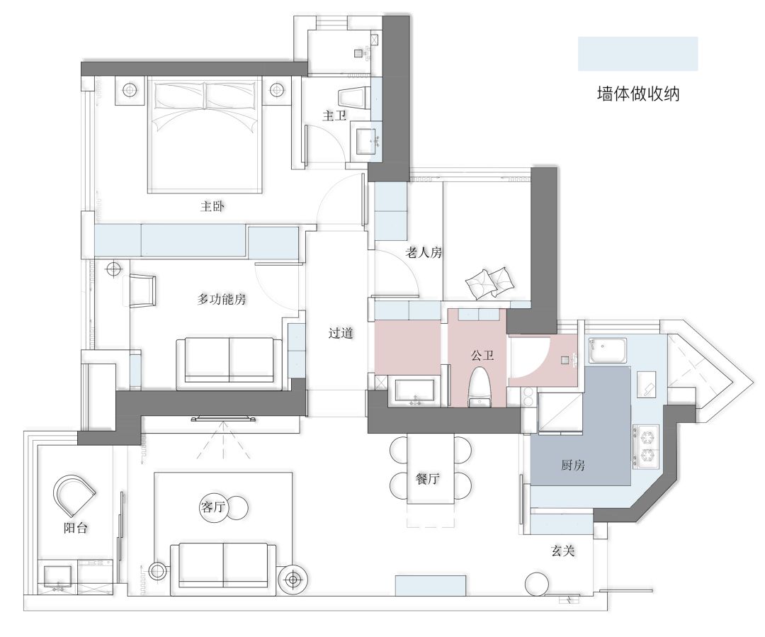 90 后小夫妻的北欧之家 | 89㎡三室两厅两卫空间改造-32