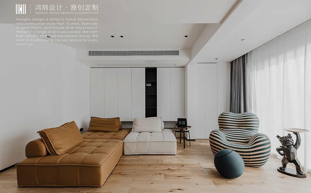 轻颜现代美式,温馨三人居-8