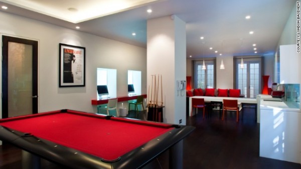 伦敦带泳池和高尔夫场地的地下室住宅丨英国伦敦-7