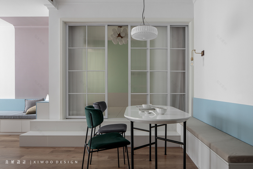 成都金科东方雅郡·蓝月亮 home,打造法式复古明亮北欧风居所-6