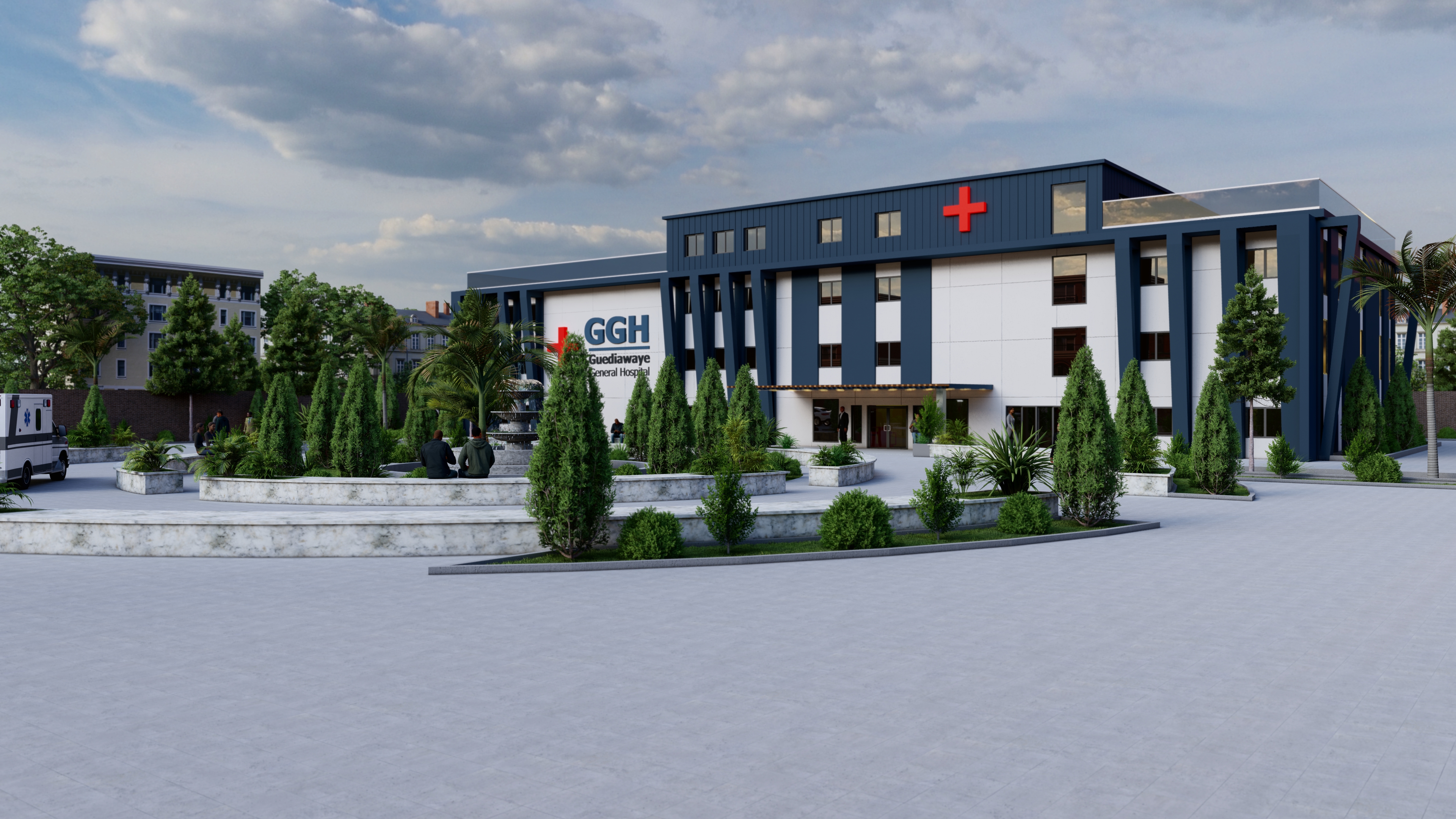 Hospital exterior design-2