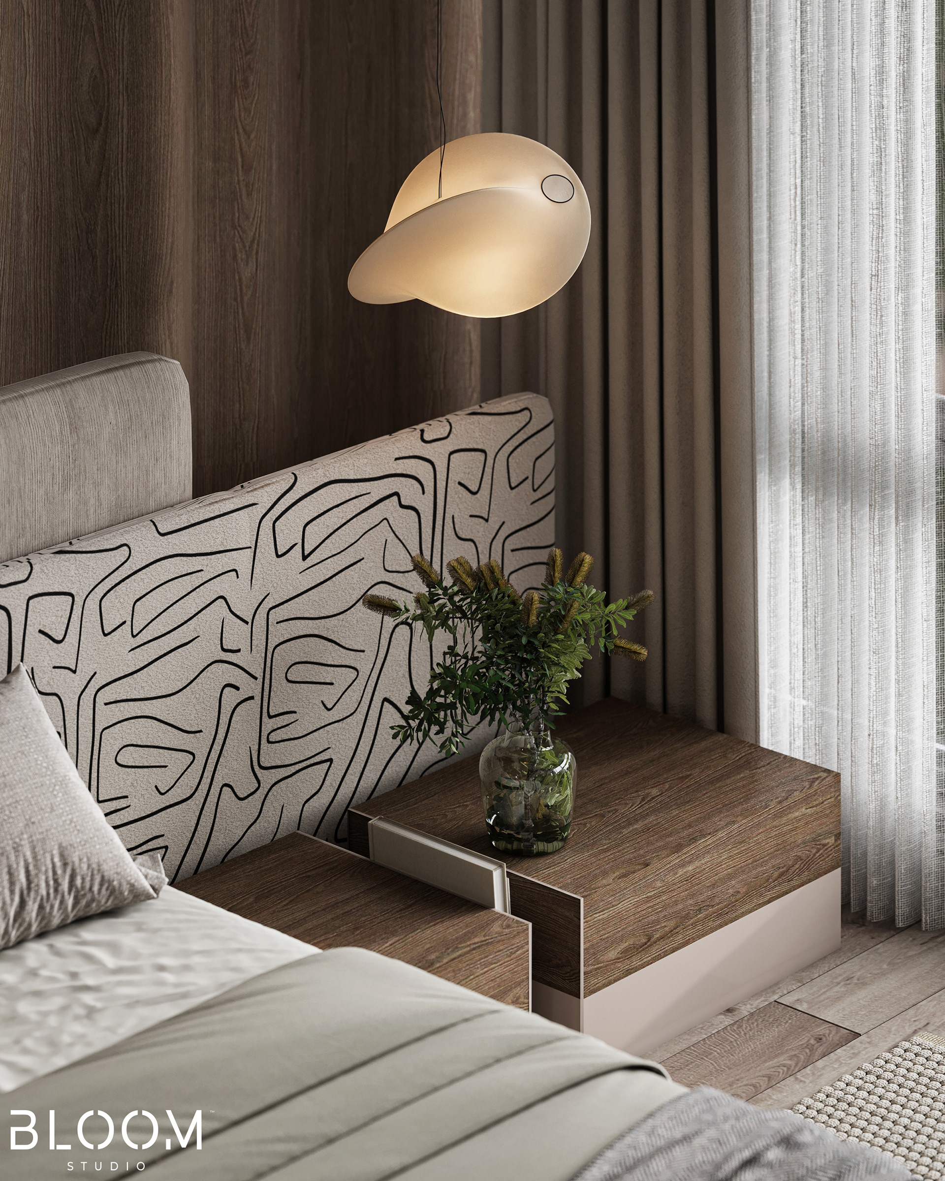 主卧室丨沙特阿拉伯丨Bloom Studio-8