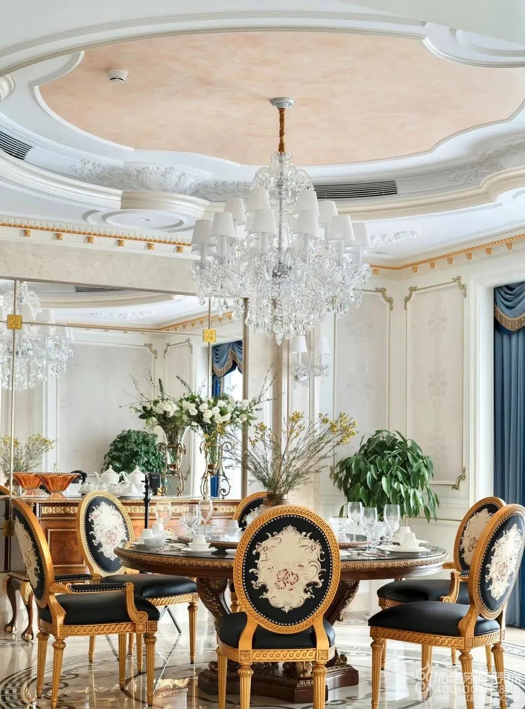 新古典主义 1200㎡独栋别墅设计丨尚层别墅装饰-38