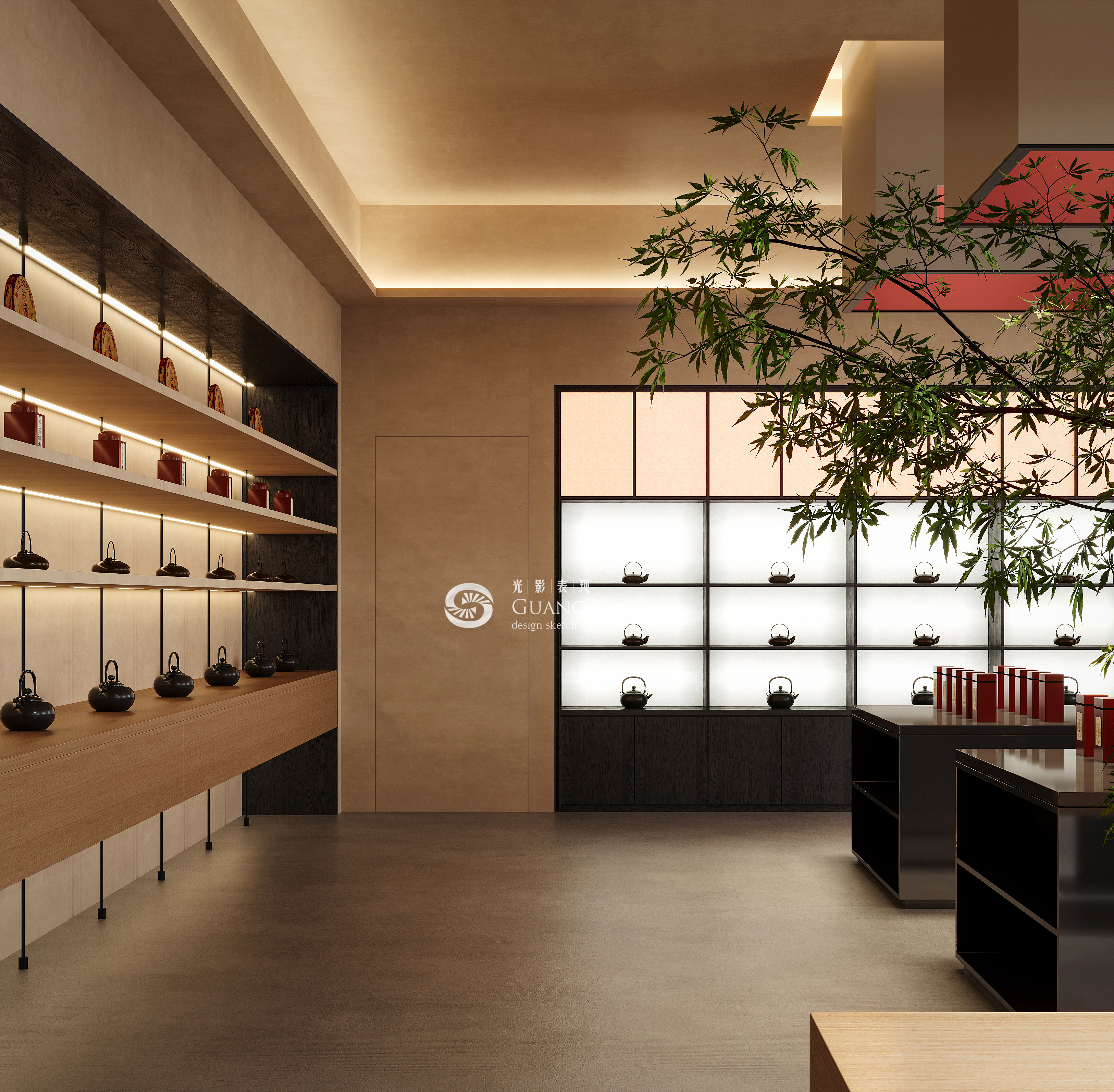 茶庄工装效果图-8