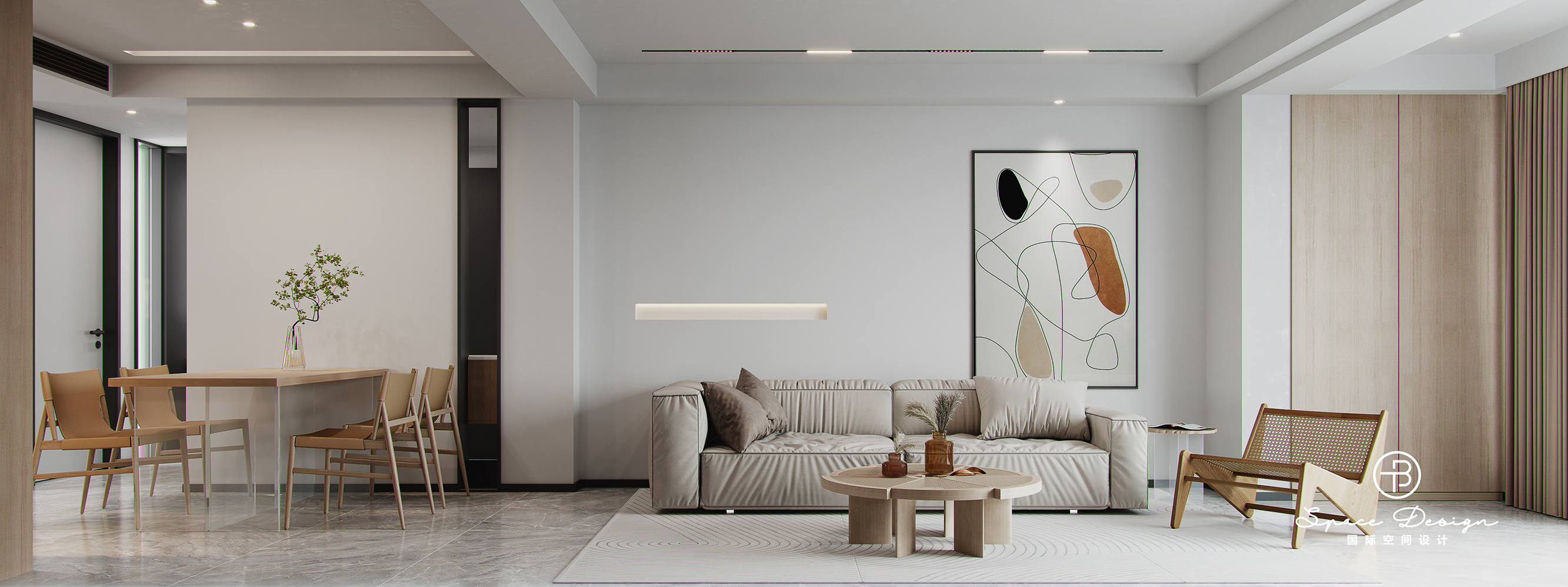 极致简约温暖治愈的家丨中国通州丨T·B 国际空间设计-10