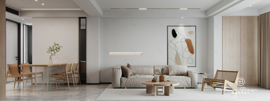 极致简约温暖治愈的家丨中国通州丨T·B 国际空间设计-10