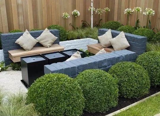 诗画般的庭院卡座设计-33