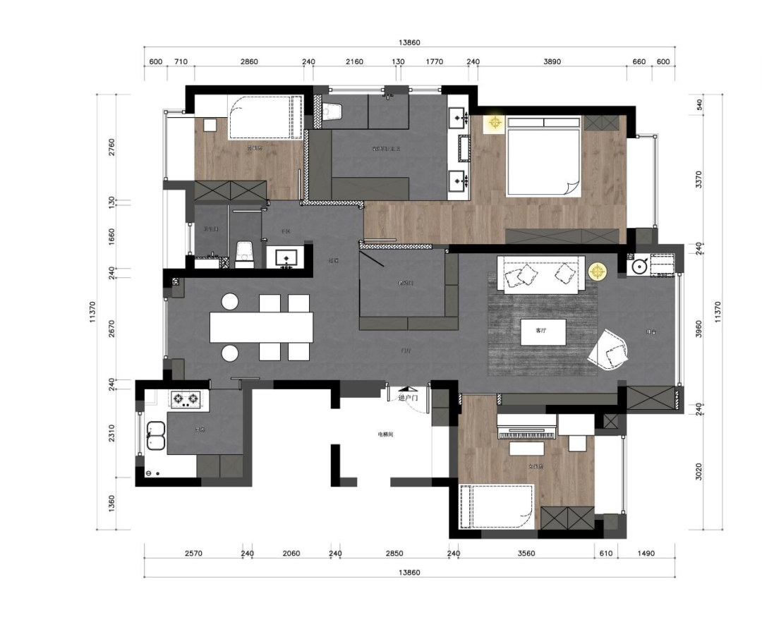 夜曲 · 现代极简诗意空间,舞动人生的精彩丨仝设计-19