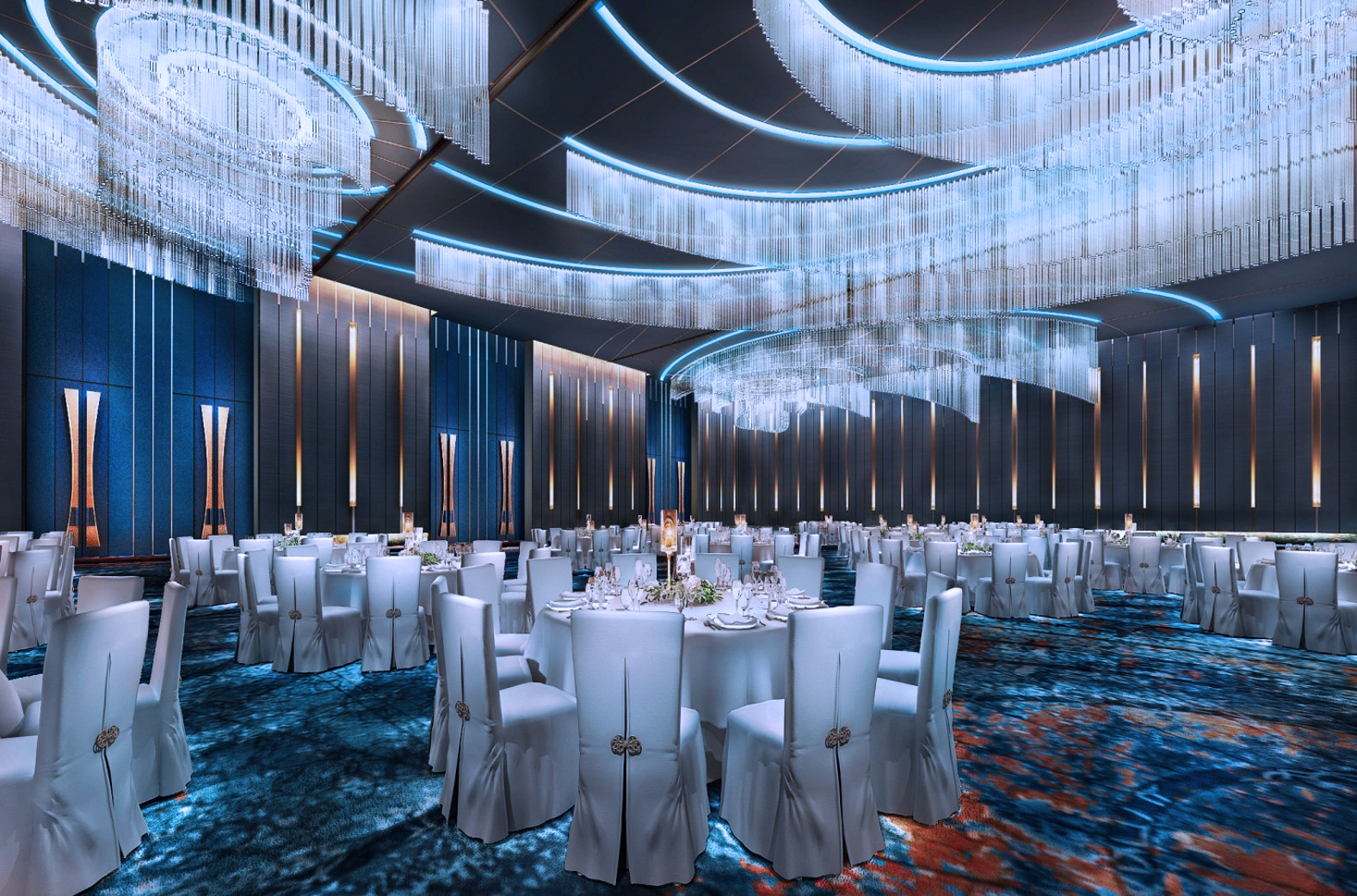 山东日照喜来登大酒店室内外灯光设计方案丨中国日照-23