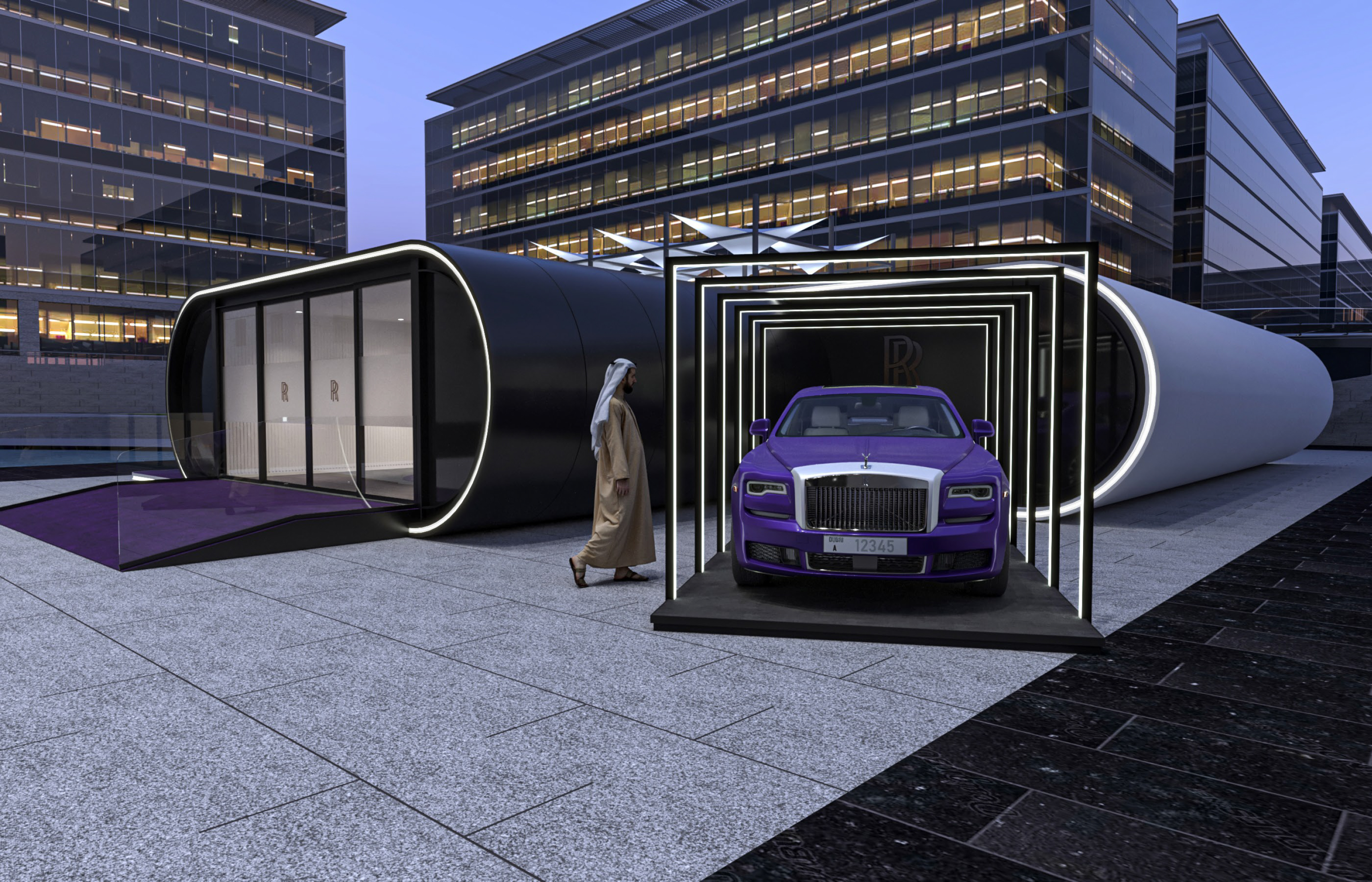 劳斯莱斯弹出式展示（具体含义需根据语境判断，如果这里POP UP是指弹出式店铺、活动等，常见可理解为劳斯莱斯快闪店 ，若为游戏等场景可能是劳斯莱斯弹出窗口；这里按宽泛的弹出式展示翻译，若有更多语境可更精准翻译） -4