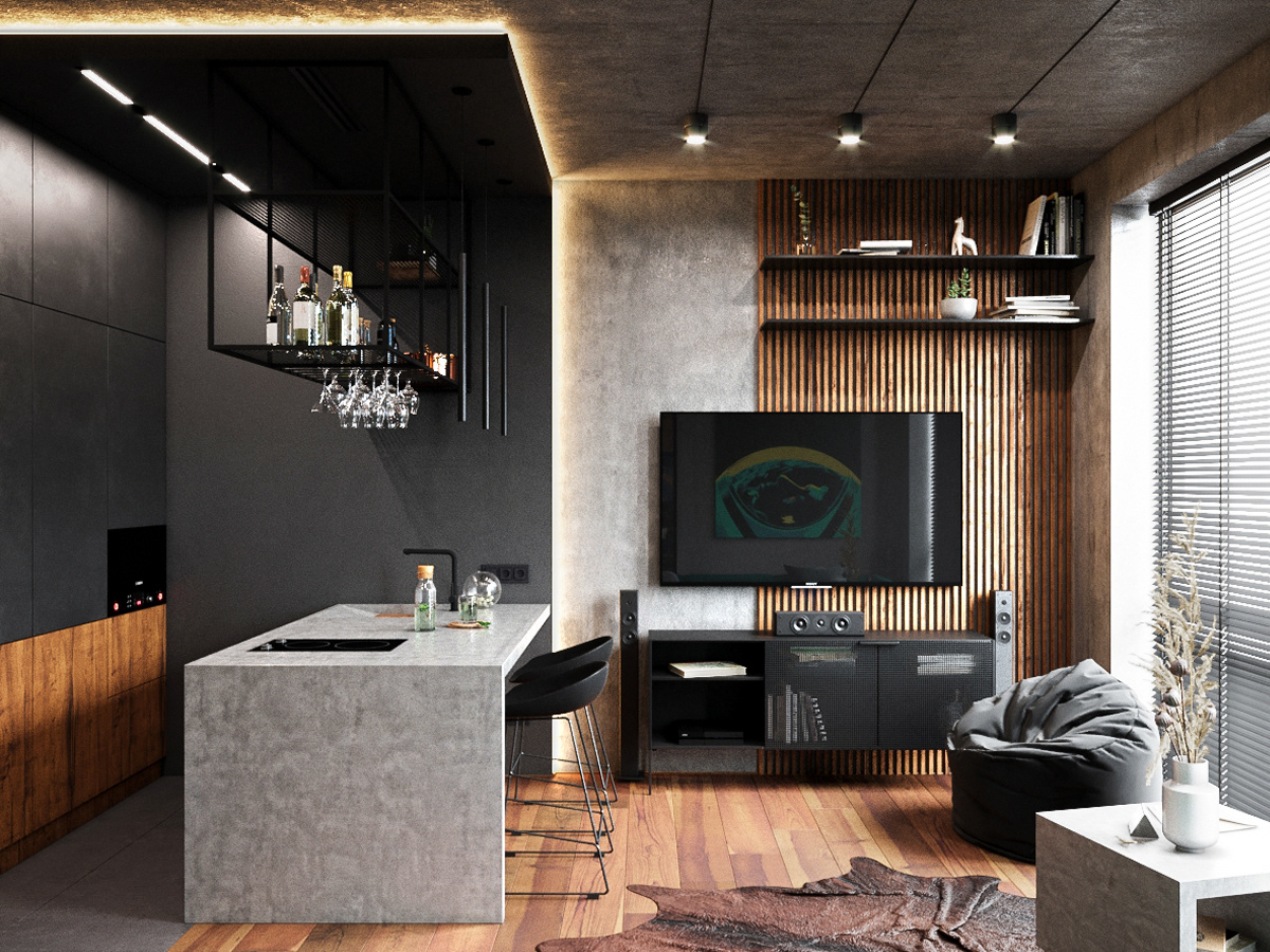 年轻人都爱的混搭风私宅设计-1