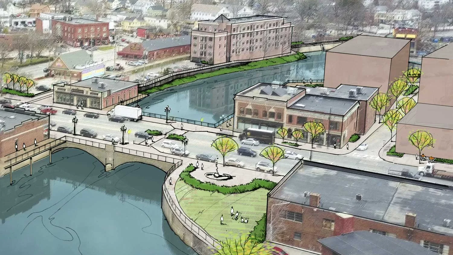 纳舒厄市中心河滨规划丨United StatesNashua-0