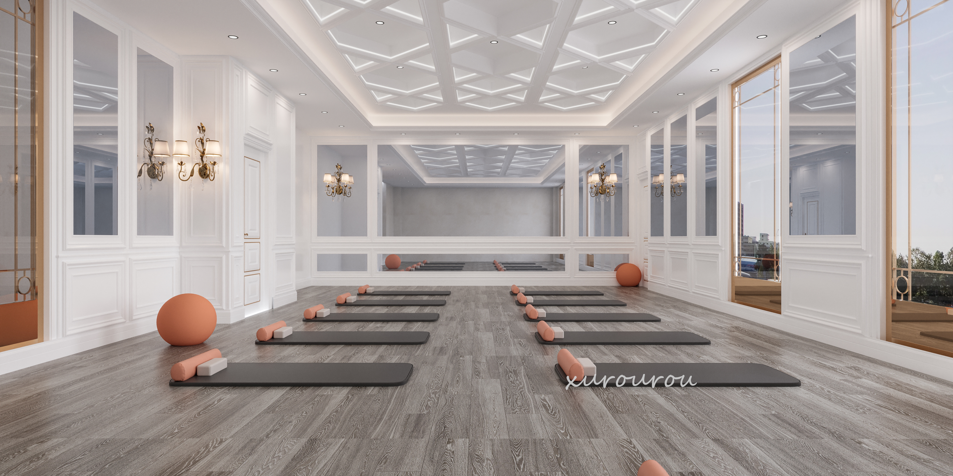 健身房工装设计丨星夜传图-9