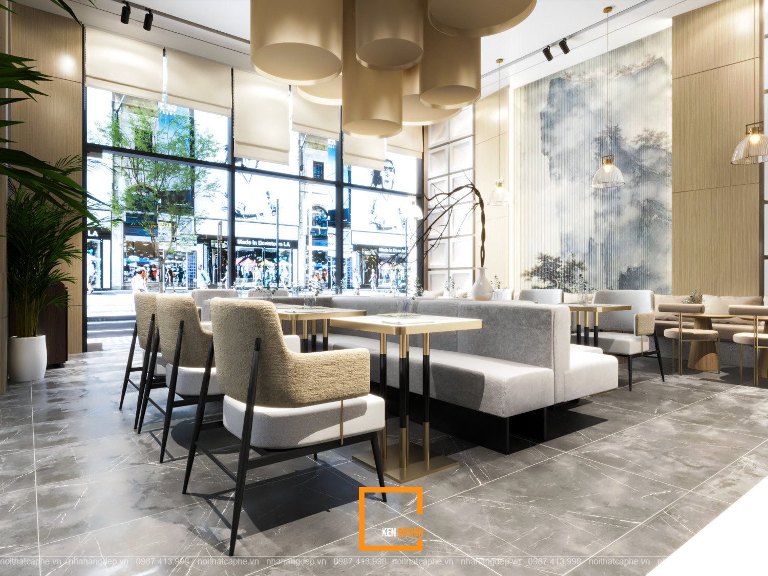 Dự án thiết kế sảnh Café Tây Đô – Phạm Văn Bạch-26