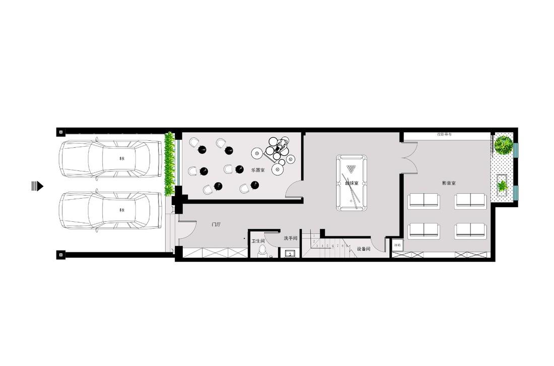 简约奢华家居,金属元素与大理石的完美结合-2