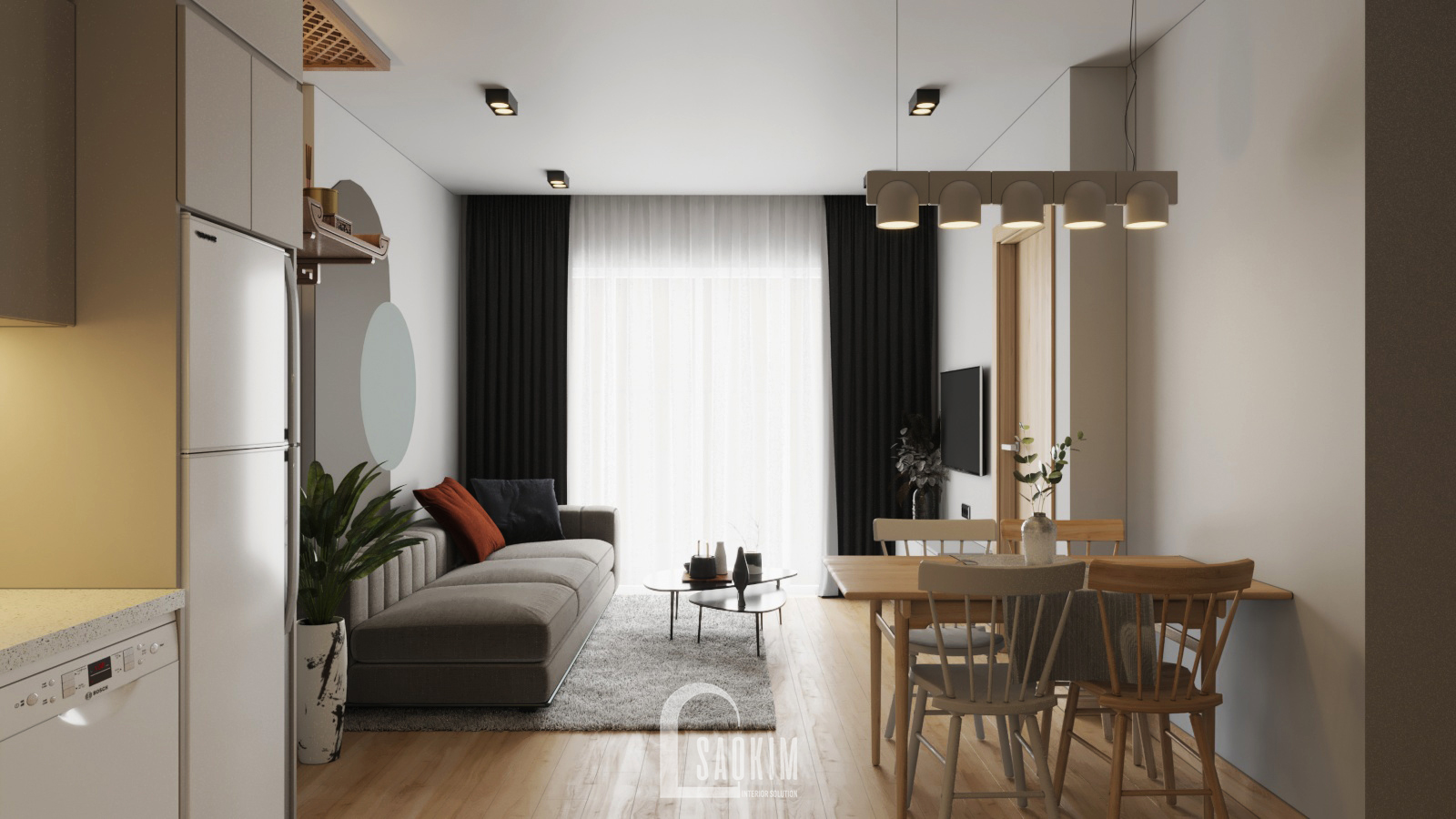 Vinhomes Ocean Park 公寓设计丨越南河内丨Sao Kim 室内设计公司-7