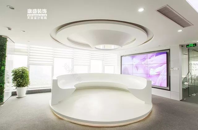 康盛装饰┃1500㎡极简办公空间本•色,打造科技与艺术的人文价值-41