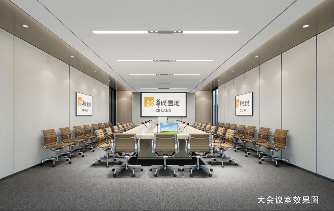 华润置地商务风办公空间设计-8