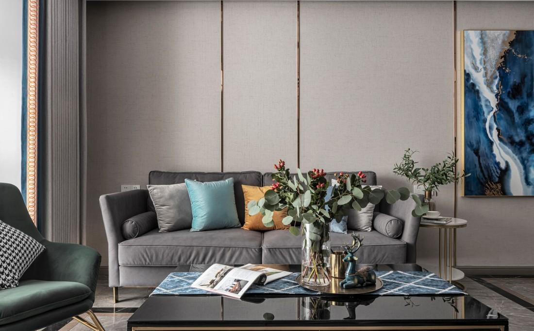 内江十亩现代混搭风家居设计，低调奢华空间融入自然光线-2